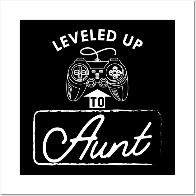 New Aunt - Level up to aunt Wall Art by KC Happy Shop